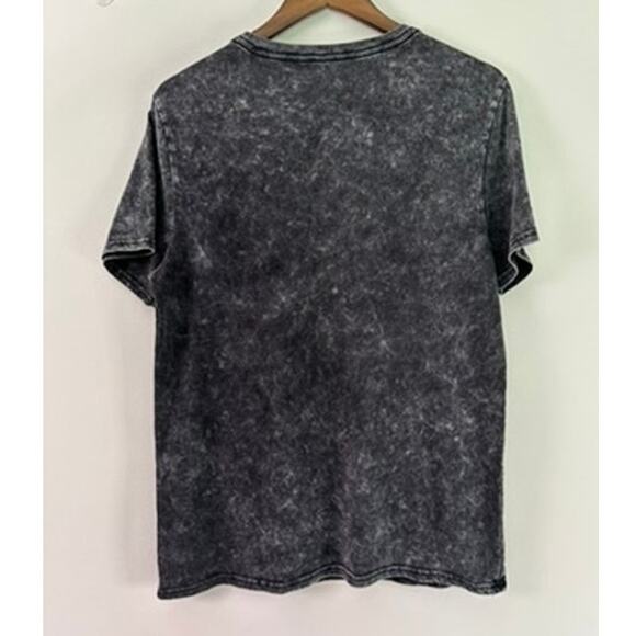 Def Leppard Animal Tee T-Shirt Medium Acid-Wash Black Unisex Jaguar Band Graphic - Picture 2 of 3